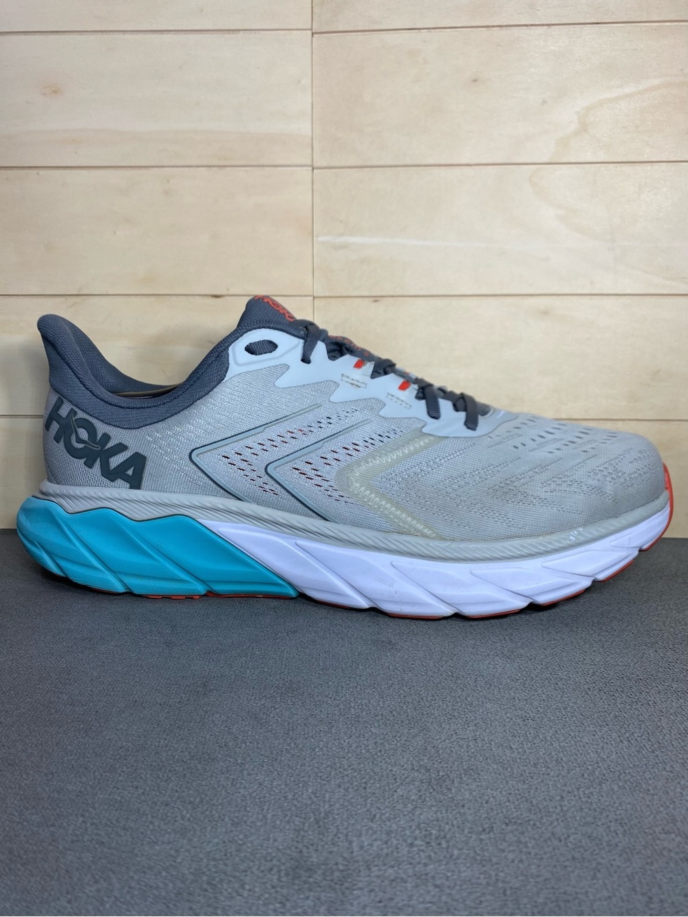 Hoka Arahi 5 Grey Blue Men's Size 13 Running Shoes D Sneakers 1115010 HMAQ